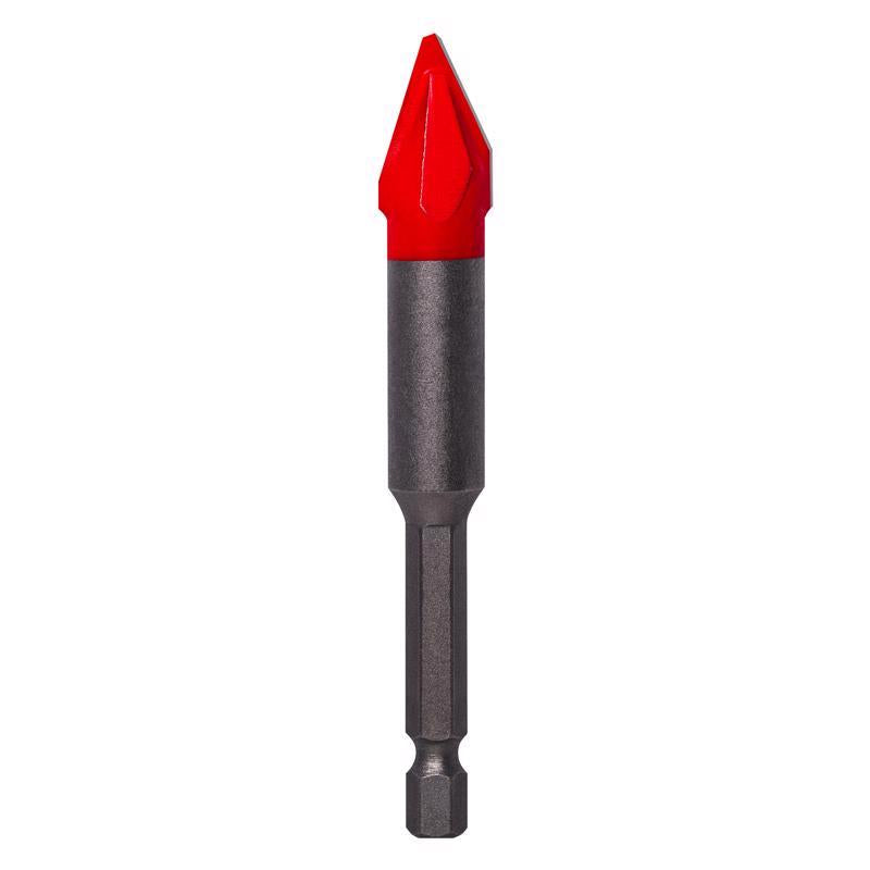 Diablo 1/2 in. Carbide Tipped Tile and Stone Drill Bit Hex Shank 1 pk