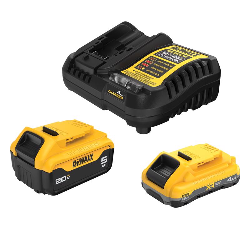 DeWalt 20V MAX DCB245-2C Lithium-Ion Battery and Charger 3 pc