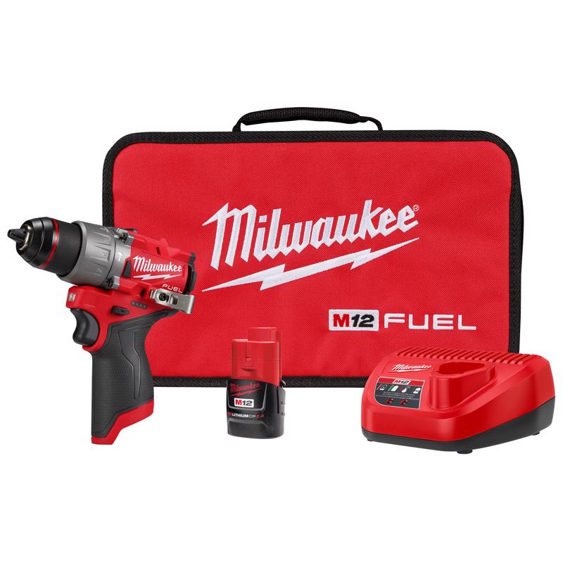Milwaukee M12 1/2 in. Brushless Cordless Hammer Drill Kit (Battery & Charger)