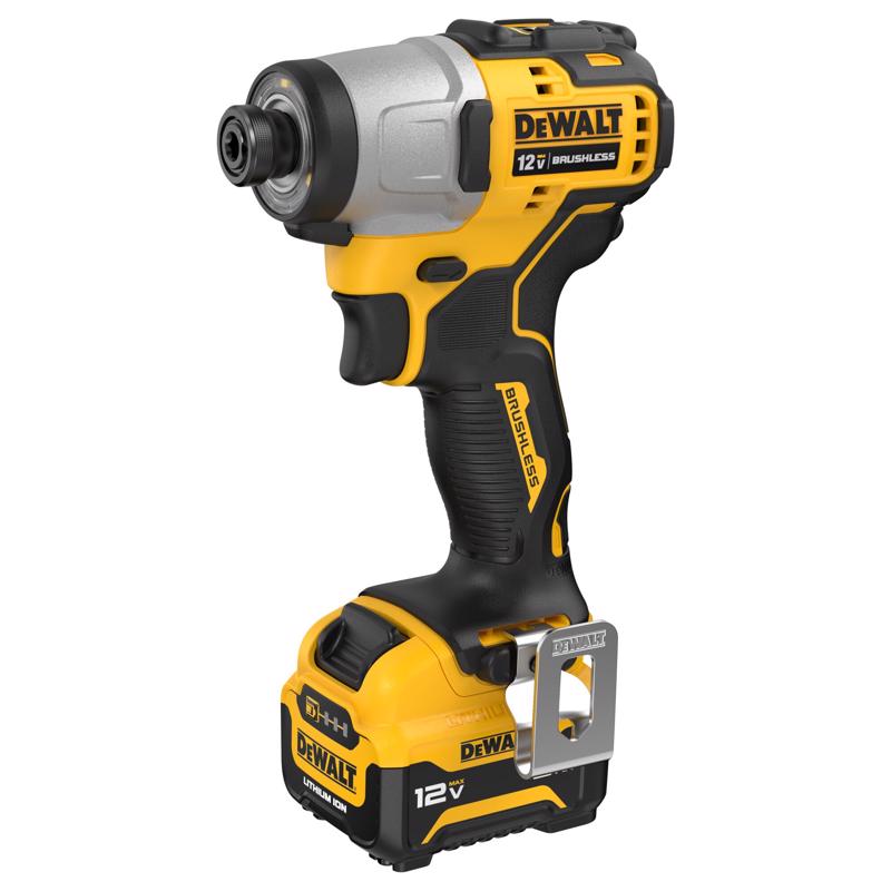 DEWALT 12V MAX XTREME 1/4 in. Cordless Brushless 3-Speed Impact Driver Kit (Battery & Charger)