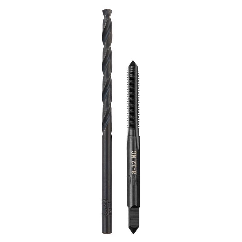 Milwaukee SAE 8-32 NC Straight Flute Plug Tap & #29 Drill Bit