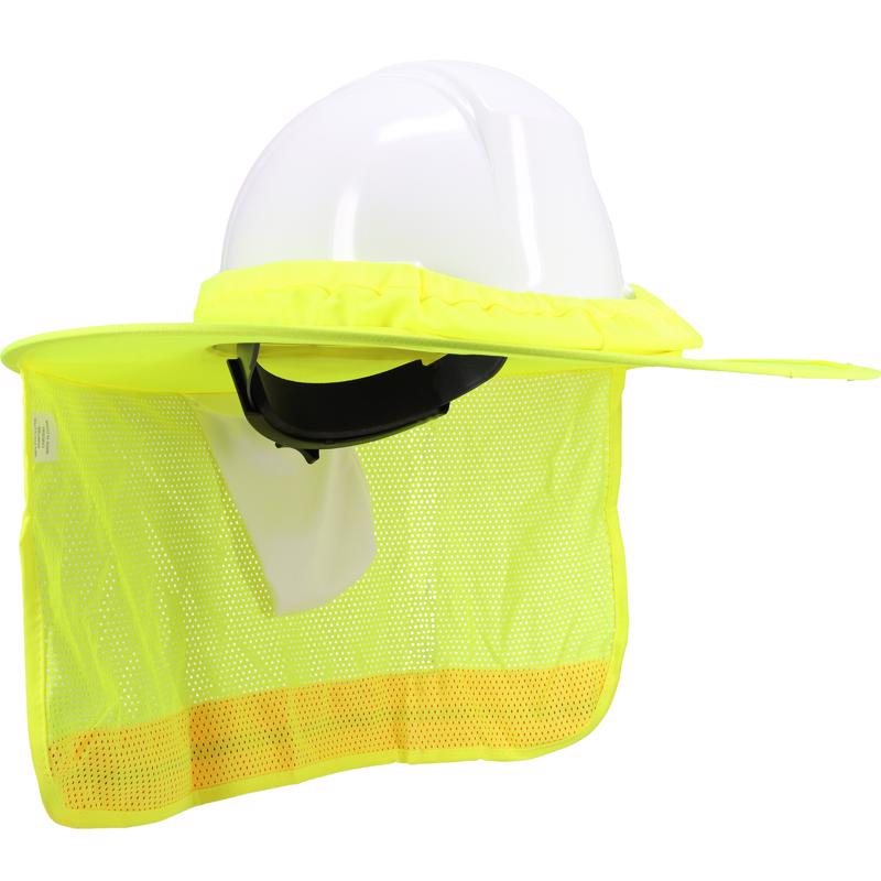 PIP EZ-Cool Hard Hat Brim with Neck Shade Yellow