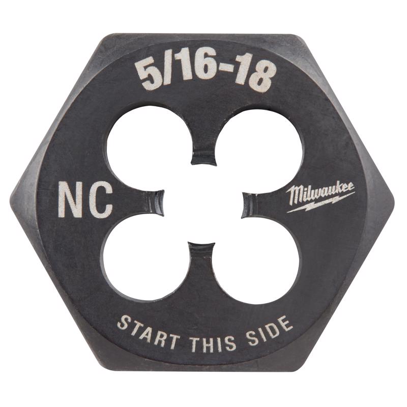 Milwaukee SAE 5/16-18 NC in. 1' Hex Threading Die