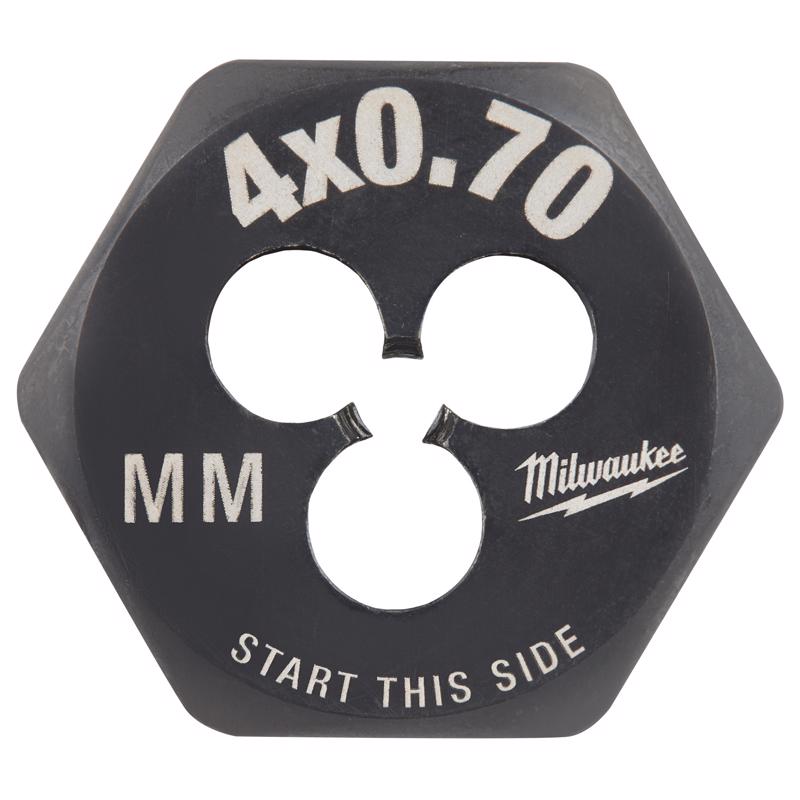 Milwaukee Metric M4x0.7 mm 1' Hex Threading Die