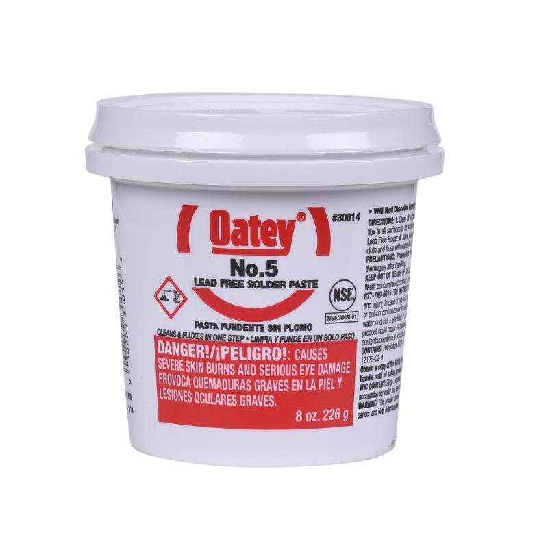 Oatey 8 oz Lead-Free Paste Flux Petroleum-Based 1 pc