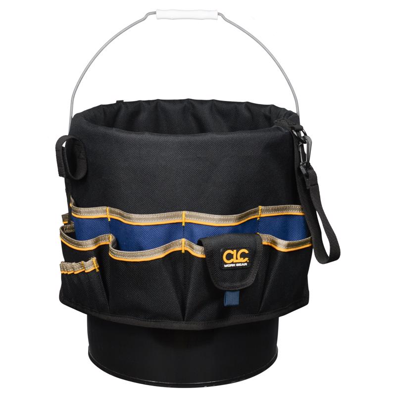 CLC 3 in. W X 12.75 in. H Polyester Bucket Organizer 48 pocket Black/Tan 1 pc