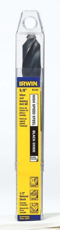 IRWIN 5/8 in. X 6 in. L High Speed Steel Drill Bit Straight Shank 1 pc