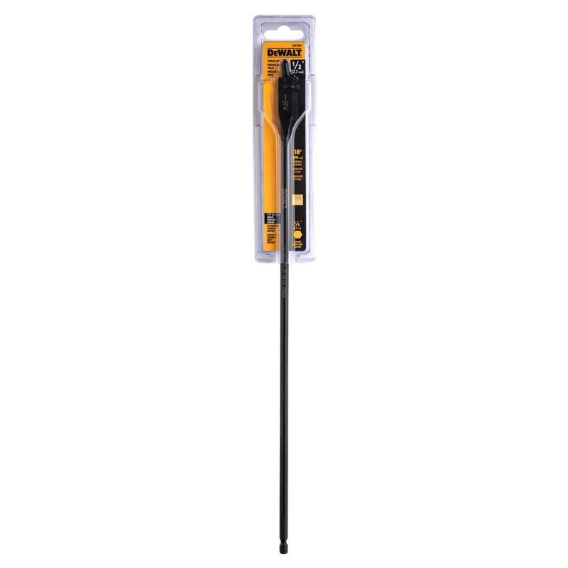 DeWalt 1/2 in. X 16 in. L Carbon Steel Spade Bit Hex Shank 1 pk