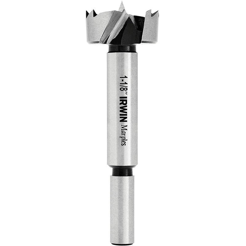 IRWIN Marples 1-1/8 in. X 4 in. L Carbon Steel Forstner Drill Bit Round Shank 1 pc