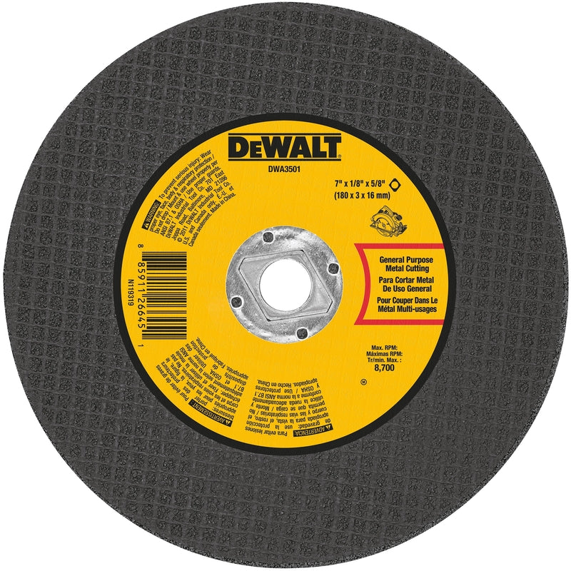 DeWalt High Performance 7 in. D X 5/8 in. X 1/8 in. thick Aluminum Oxide Metal Cutting Saw Blade 1 p