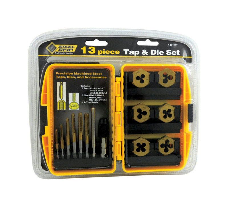 Steel Grip Metric M3-0.5, M4-0.7, M5-0.8, M6-1.0, M7-1.0, M8-1.25 M3-0.5, M4-0.7, M5-0.8, M6-1.0, M7