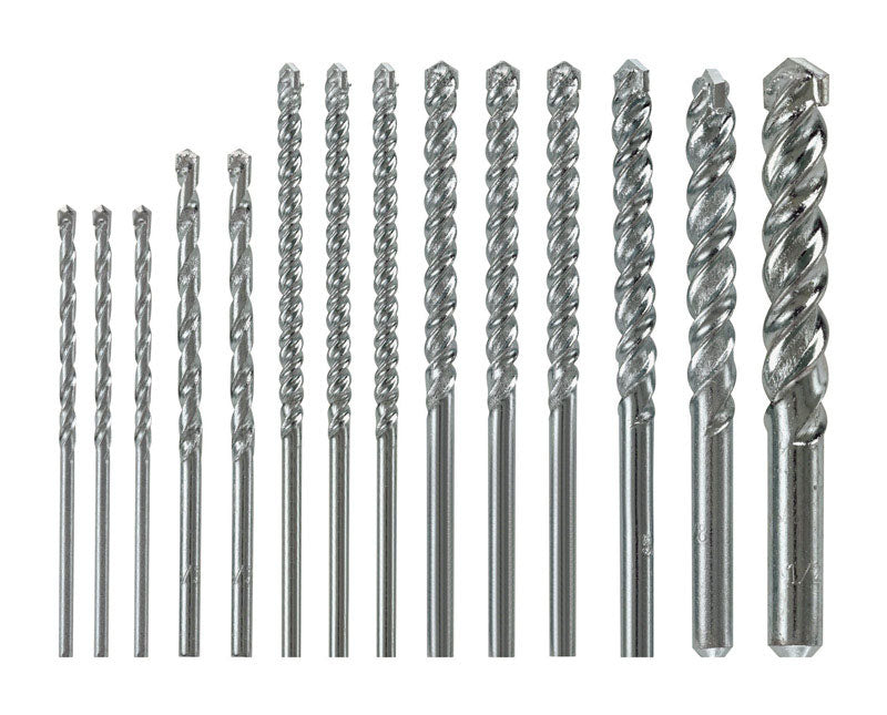 Bosch Assorted Carbide Tipped Rotary Drill Bit Set Straight Shank 14 pc