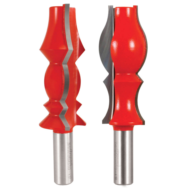 Freud 1-3/8 in. D Crown Molding Router Bit Set 2 pc
