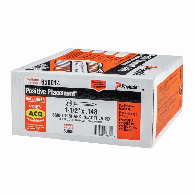Paslode 1-1/2 in. L Angled Strip Galvanized Metal Connector Nails 30 deg 3,000 pk