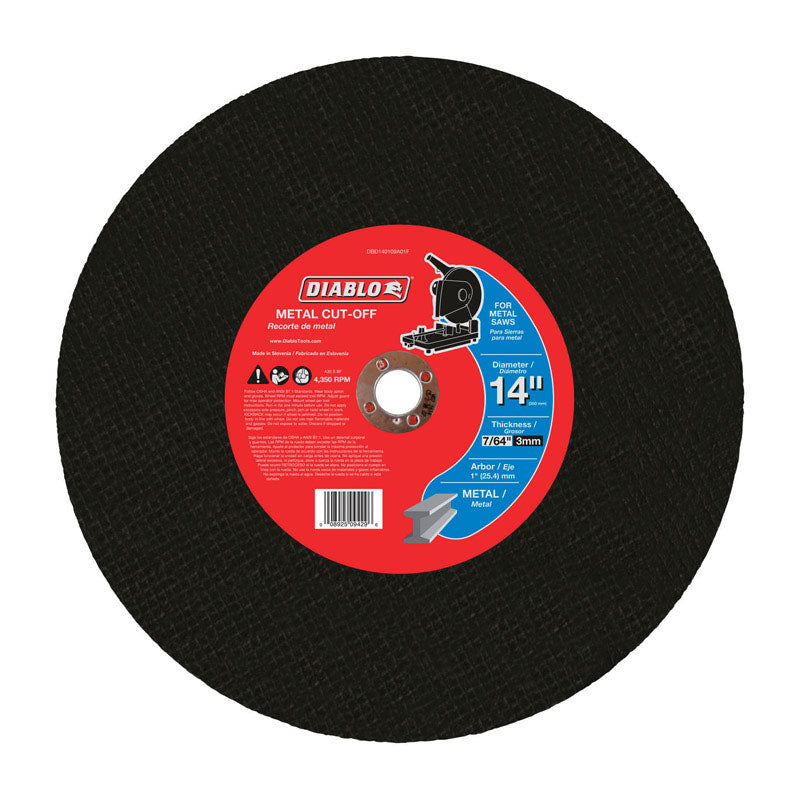 Diablo 14 in. D Aluminum Oxide Metal Cut-Off Disc 1 pk