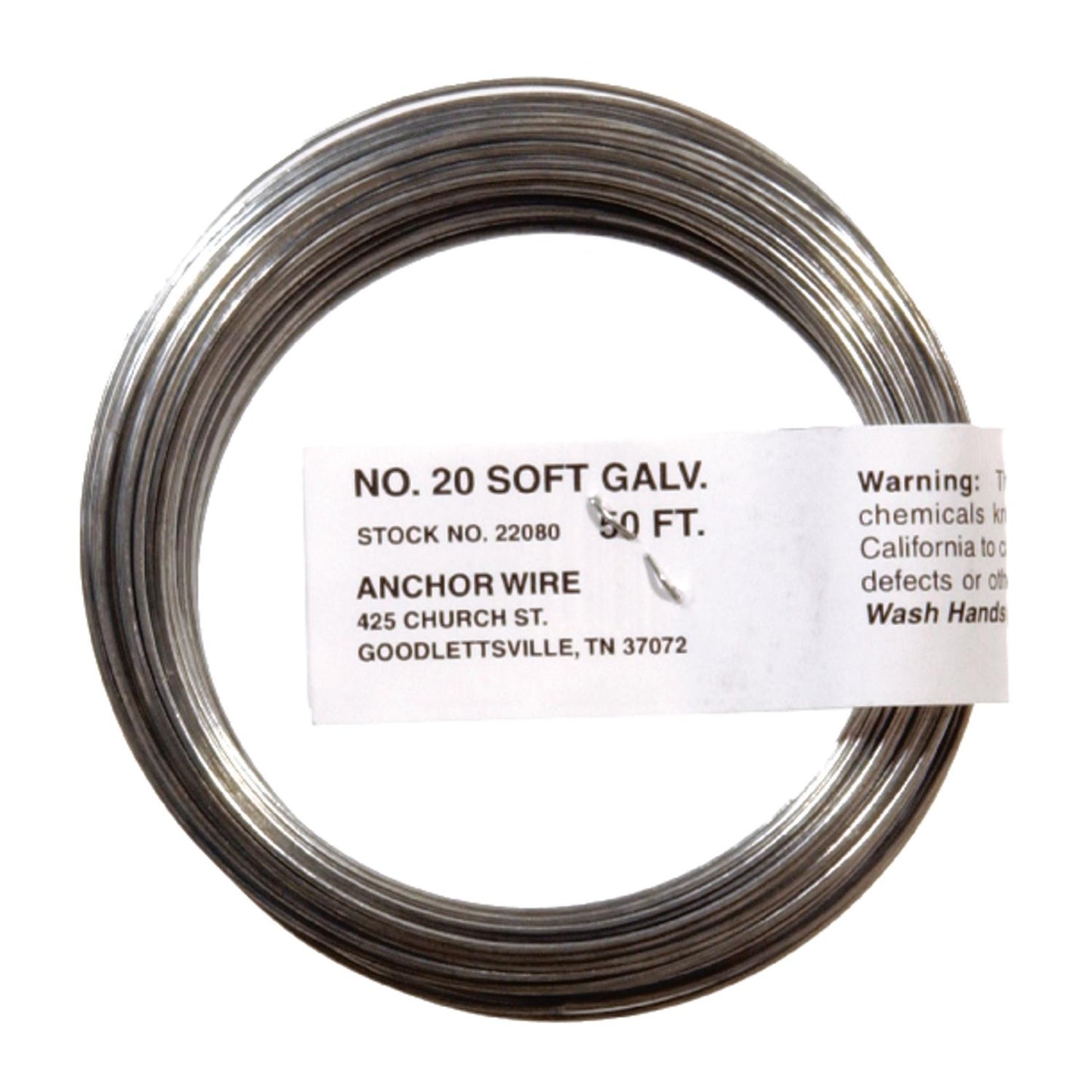 HILLMAN 3.5 in. D X 50 ft. L Galvanized Steel 20 Ga. Anchor Wire