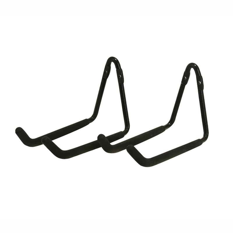 Crawford 7 in. L Zinc-Plated Black Steel Hanger Holder 50 lb. cap. 2 pk