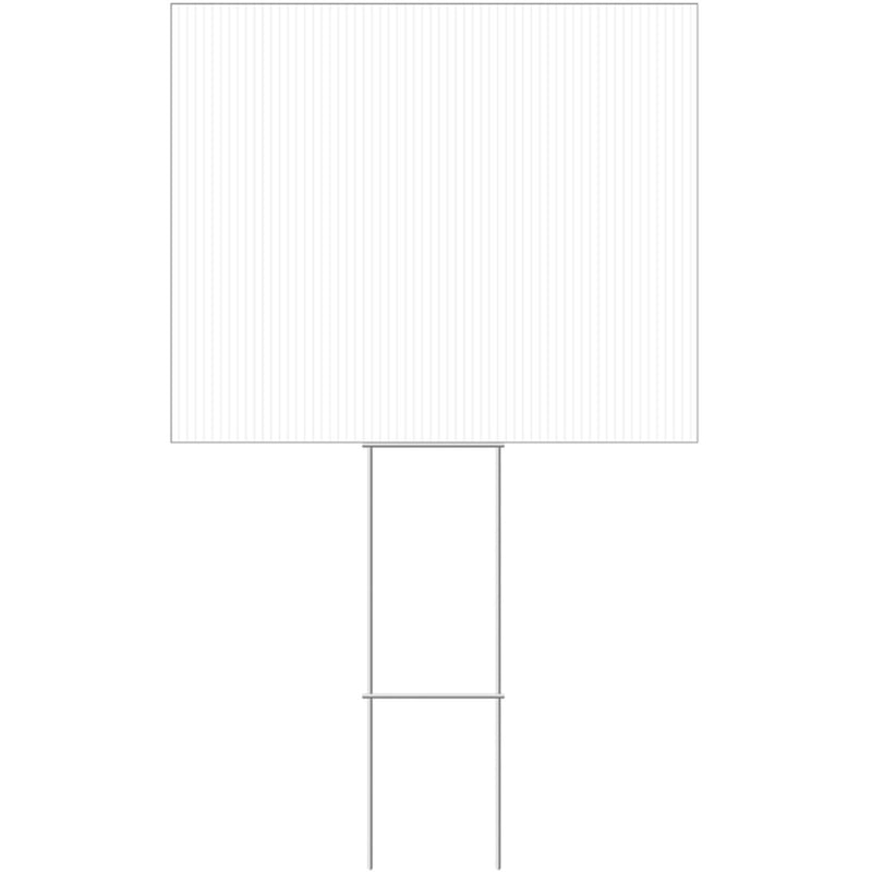 HILLMAN English White Blank Sign 20 in. H X 24 in. W