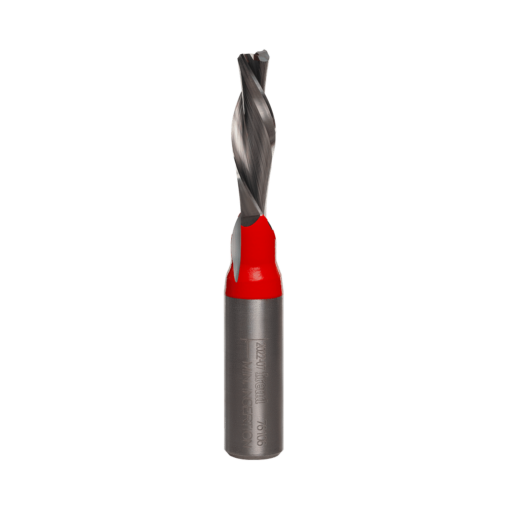 Freud 3/8 in. D X 3/8 in. X 3 in. L Carbide Down Spiral Router Bit