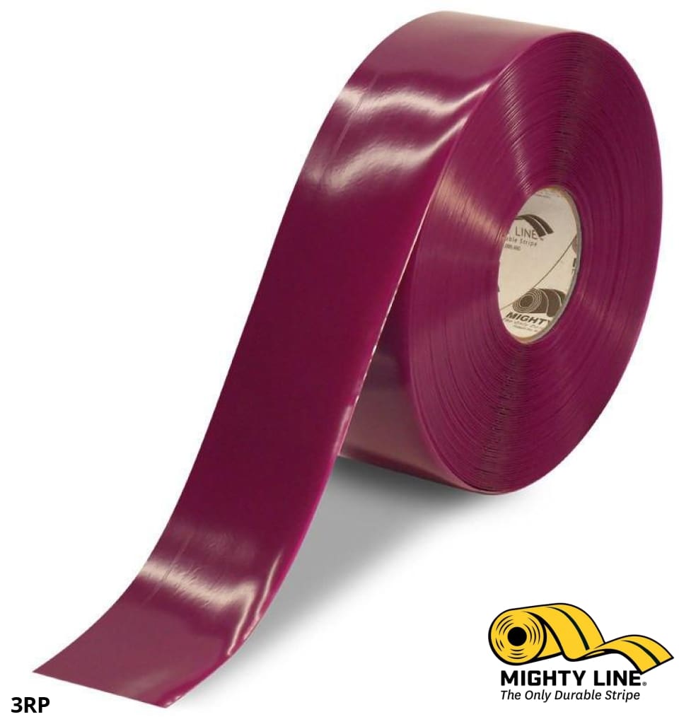 3" PURPLE Solid Color Tape - 100' Roll - Safety Floor Tape