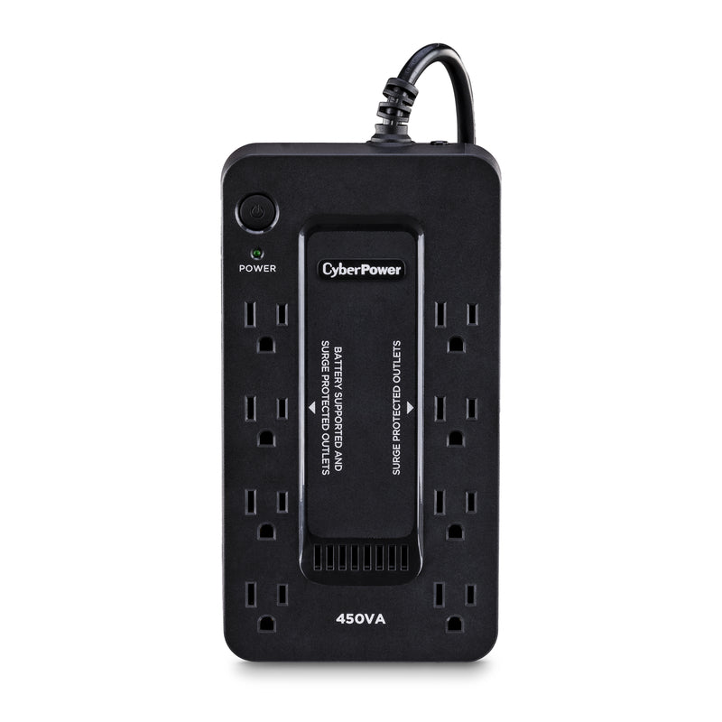 CyberPower 5 ft. L 8 outlets Battery Backup/Surge Protector Black 890 J