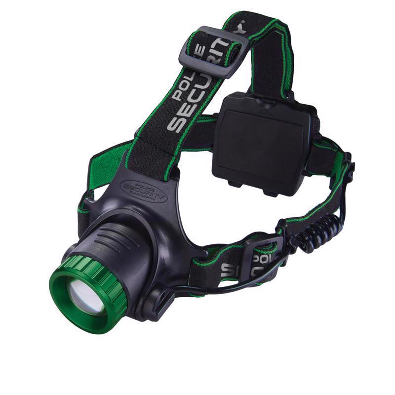 Police Security Blackout-R 1000 lm Black LED Rechargeable Head Lamp