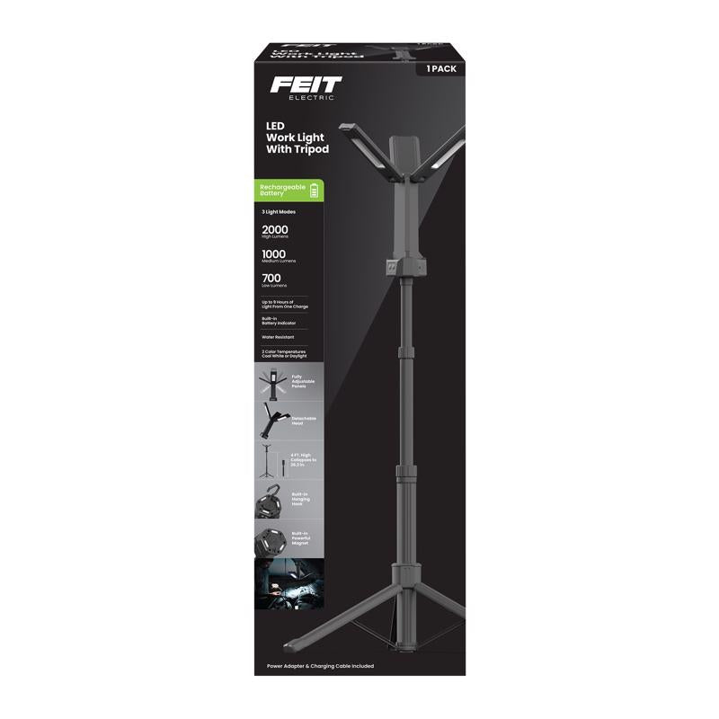 Feit 2000 lm LED Rechargeable Tripod Work Light
