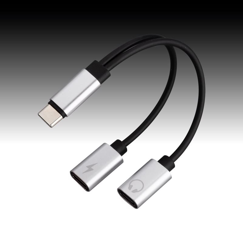Monster Just Hook It Up USB-C Adapter 6 in. Black
