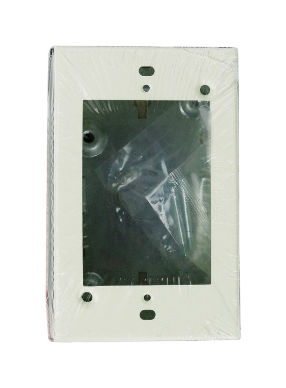 Legrand Rectangle Steel 1 gang Outlet Box Ivory