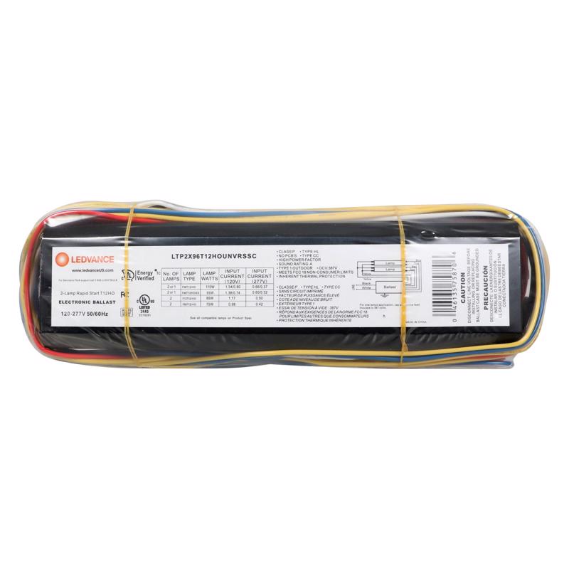 Sylvania Quicktronic 96 W 120 V 2 lights Fluorescent Ballast For T12