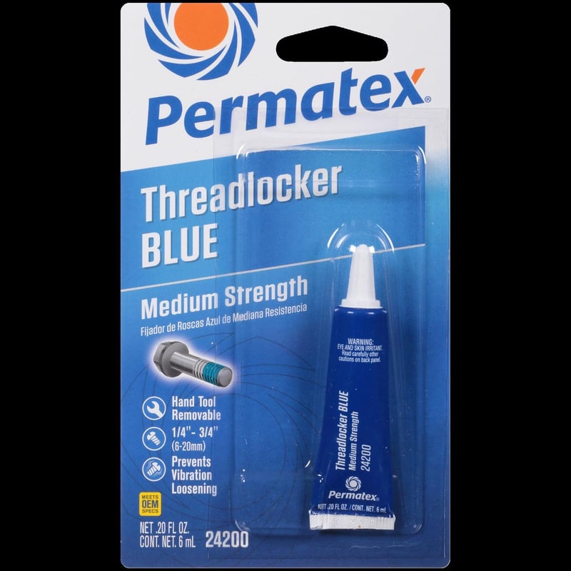 Permatex Medium Strength Threadlocker Liquid 0.2 oz