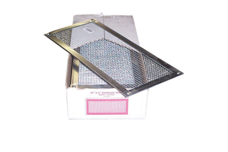 Construction Metals 6 in. H X 16 in. W Metallic Steel Screen Vent