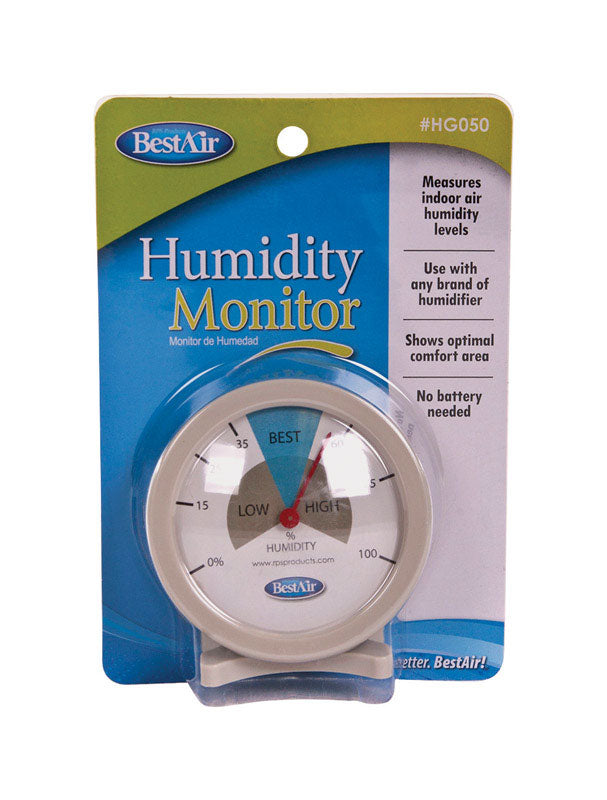 BestAir Analog Humidity Monitor 1 pk