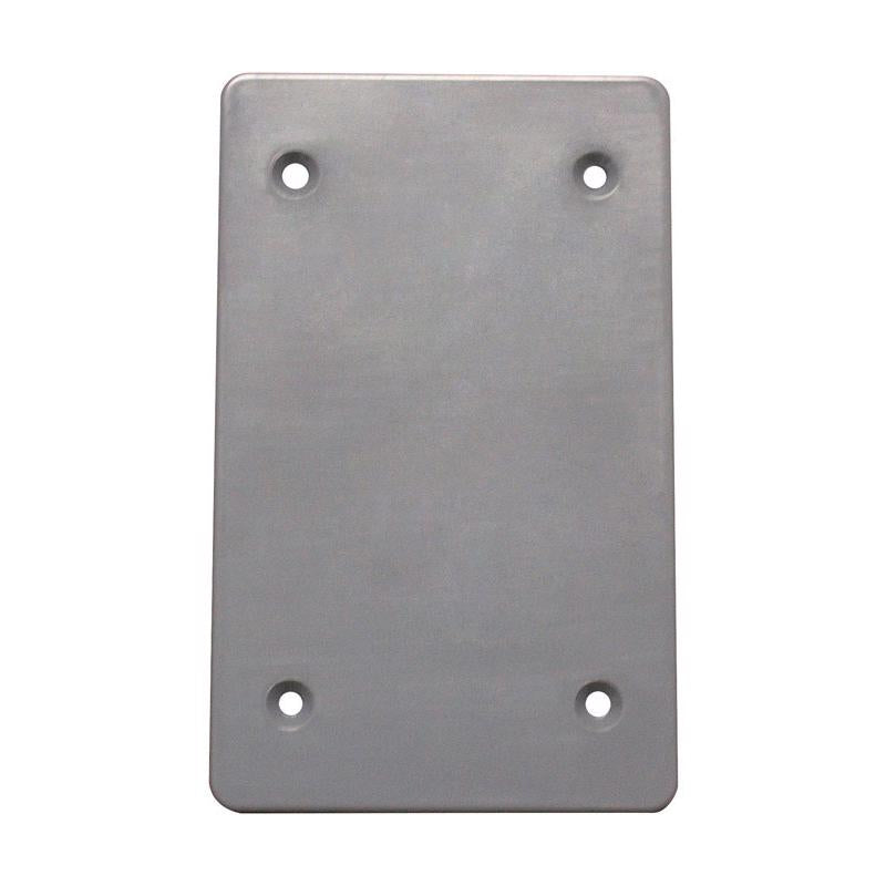 Sigma Engineered Solutions Rectangle Plastic 1 gang 4.63 in. H X 2.87 in. W Flat Box Cover
