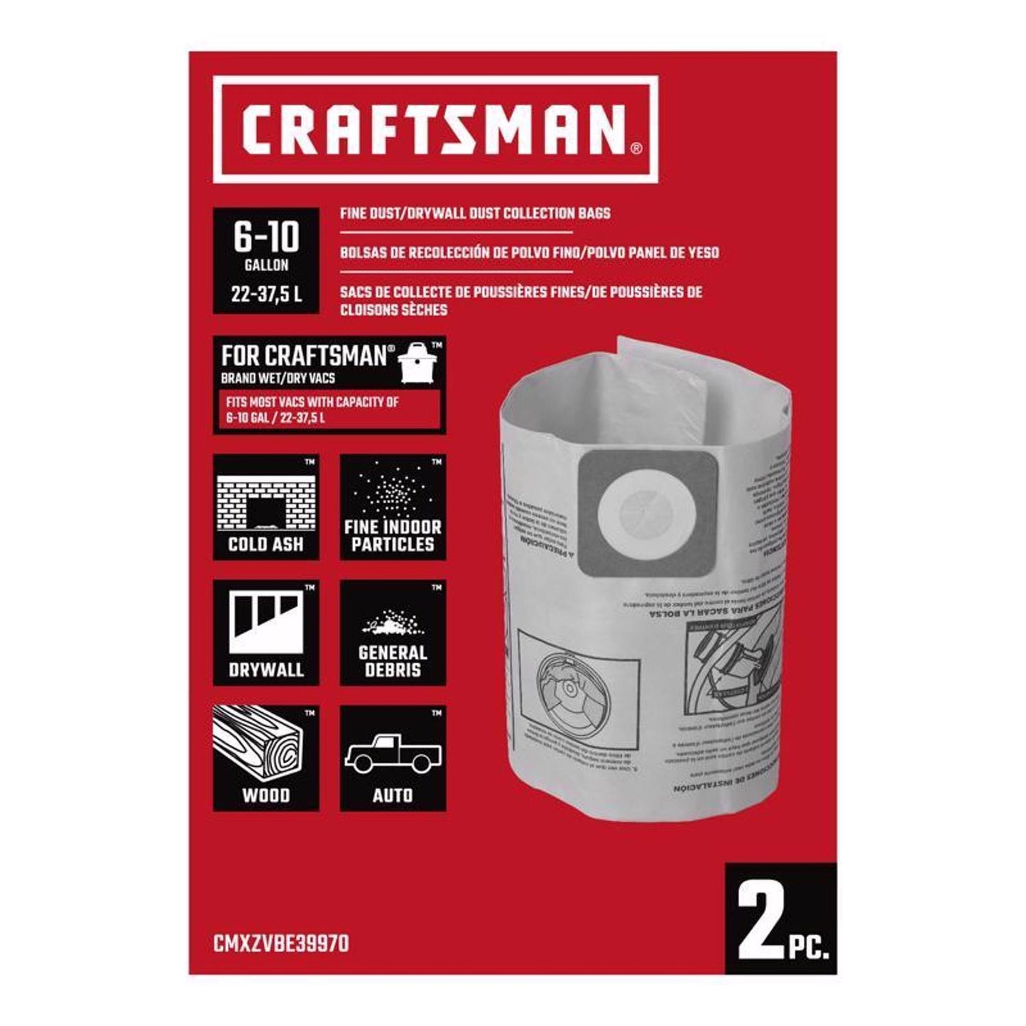 Cm 6-10 Gallon Dust Bags