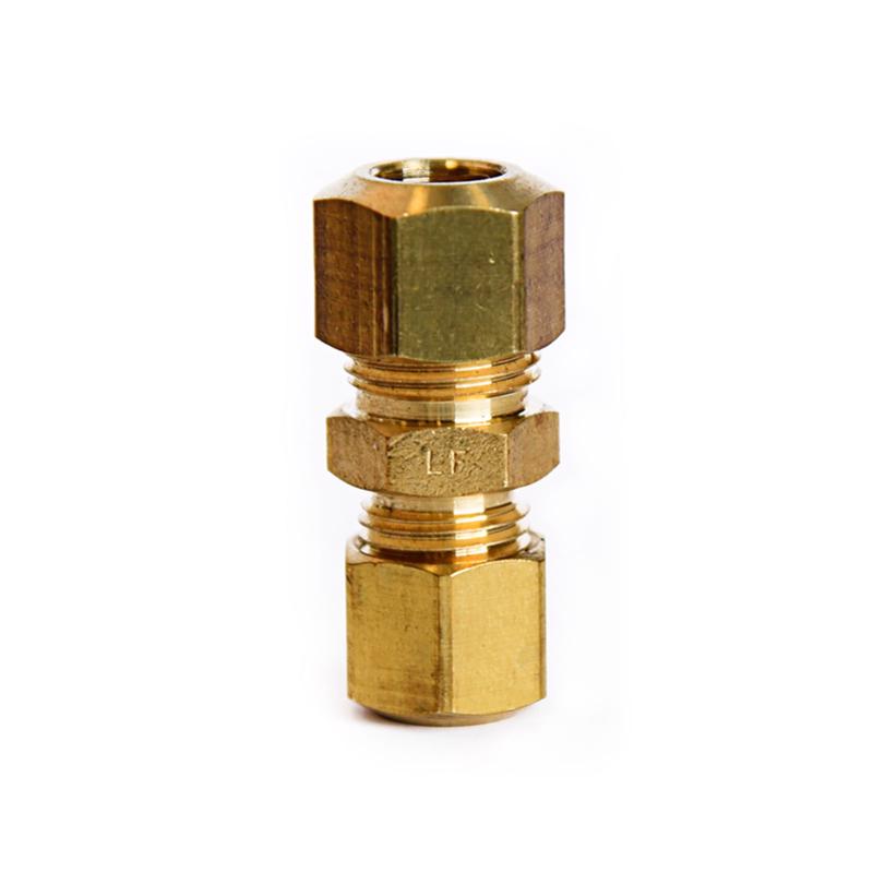 ATC 5/16 in. Compression X 1/4 in. Compression Yellow Brass Union