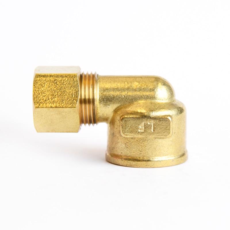 ATC 1/2 in. Compression X 1/2 in. FPT Brass 90 Degree Elbow