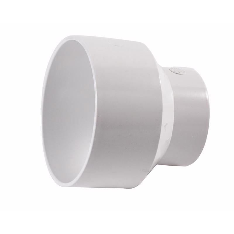 NDS Schedule 35 6 in. Hub x 4 in. Hub PVC Reducing Coupling 1 pk