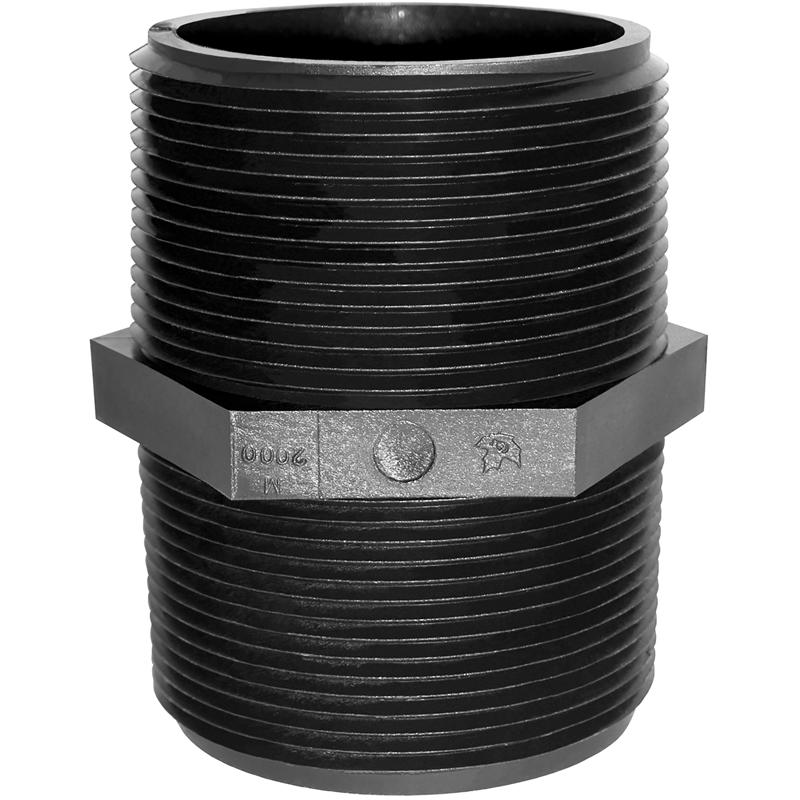 Green Leaf Schedule 80 3/8 in. MPT X 3/8 in. D MPT Polypropylene Nipple 1 pk