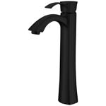 Anzzi Harmony Matte Black Modern Vessel Bathroom Sink Faucet