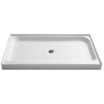 Anzzi Tier 5.5 in. H X 36 in. W X 60 in. L White Shower Base