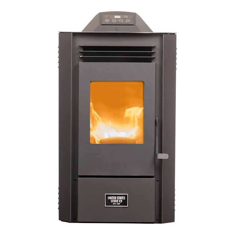 US Stove EPA Certified 1800 sq ft Wood Pellet Stove 50 lb. cap. Hopper