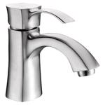 Anzzi Alto Brushed Nickel Contemporary Single-Hole Bathroom Sink Faucet