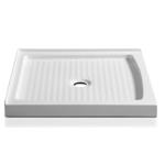 Anzzi Titan 4 in. H X 36 in. W X 36 in. L White Shower Base