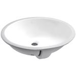 Anzzi Rhodes Ceramic Bathroom Sink 14 in. W X 17.13 in. D White