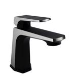 Anzzi Matte Black/Brushed Nickel Contemporary Single-Handle Bathroom Sink Faucet 0 in.