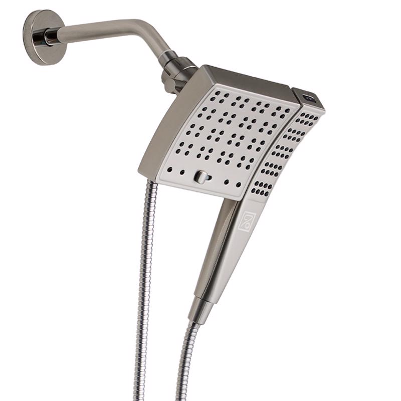 Danco Seventy Brushed Nickel ABS 3 settings Showerhead Combo 1.8 gpm