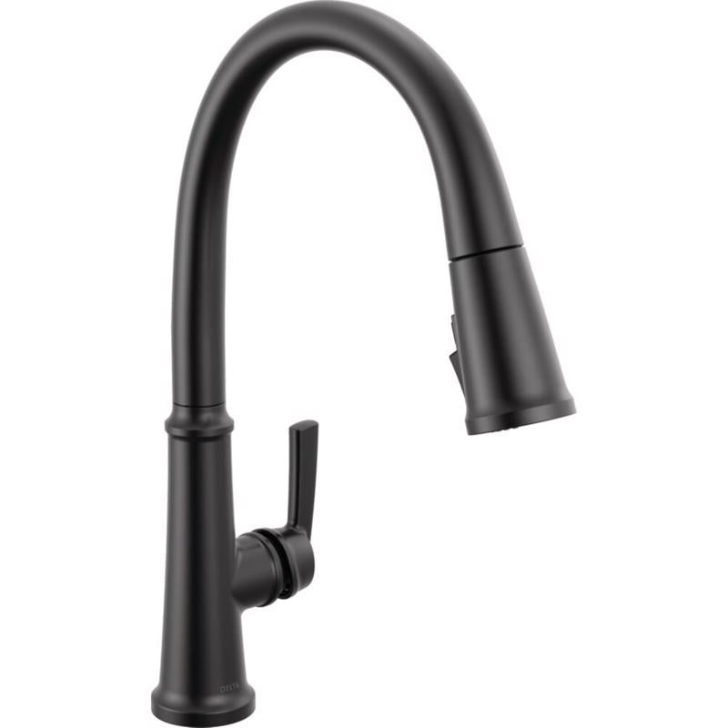 Delta Geist One Handle Matte Black Pull-Down Kitchen Faucet