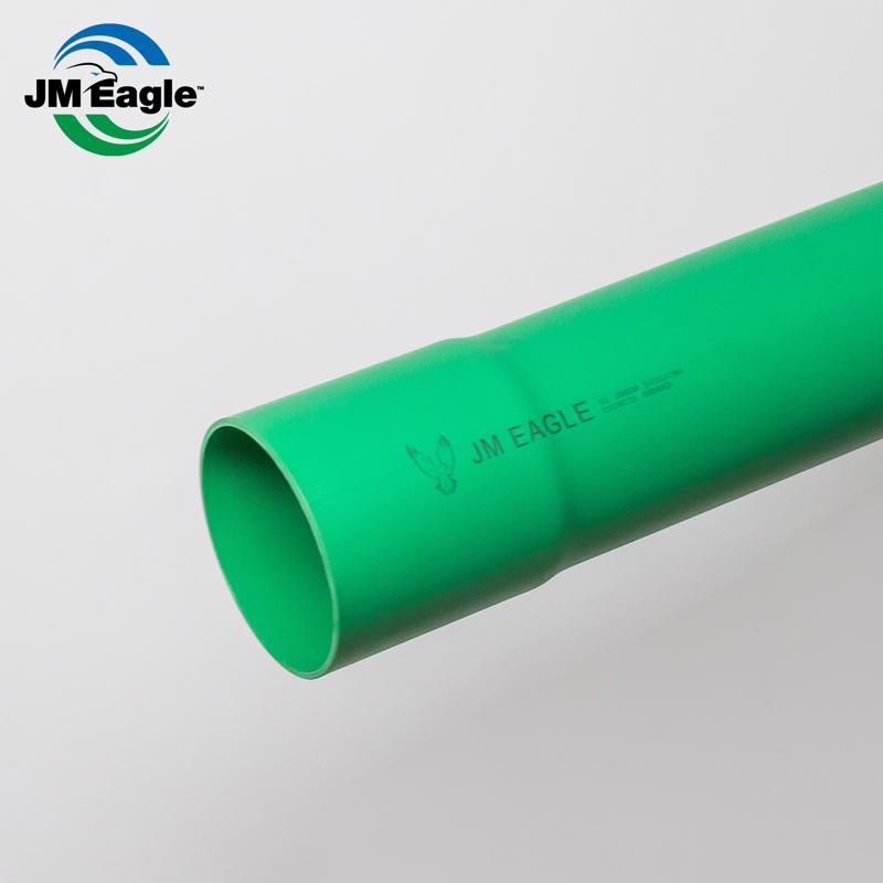 JM Eagle 3034 (SDR35) PVC Sewer Perforated 4 in. D X 10 ft. L Bell 0 psi