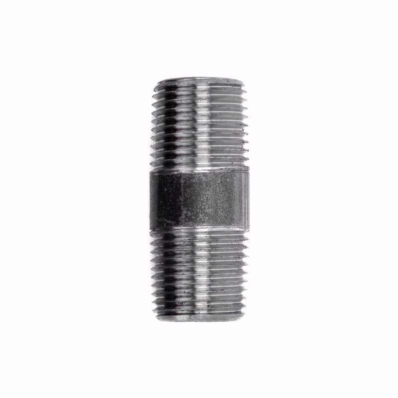 STZ Industries 1/8 in. MIP x 1/8 in. MIP Black Steel 2 in. L Nipple
